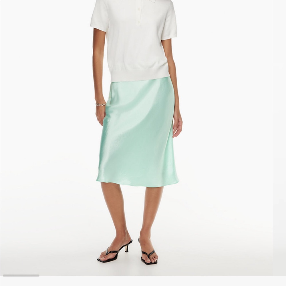 Babaton Silk Midi Skirt